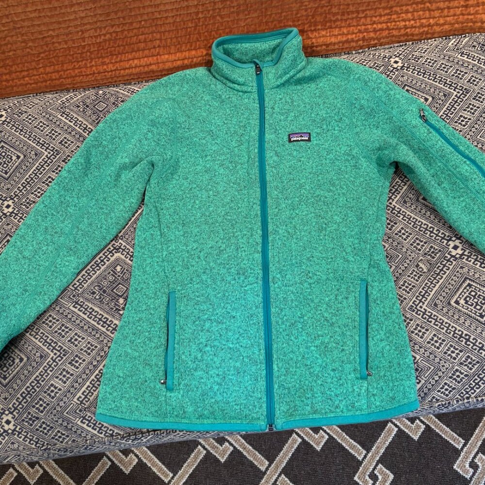 Patagonia Women's Size Small Better Sweater.  Full Zip. Beryl Green